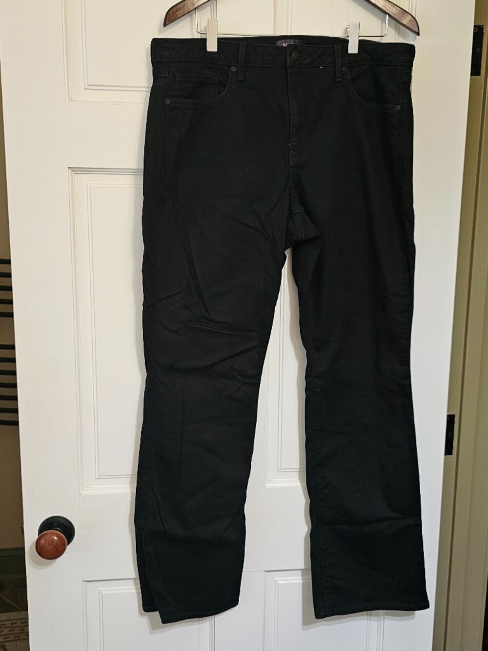 Womens NYDJ Black Bootcut Jeans Size 14W